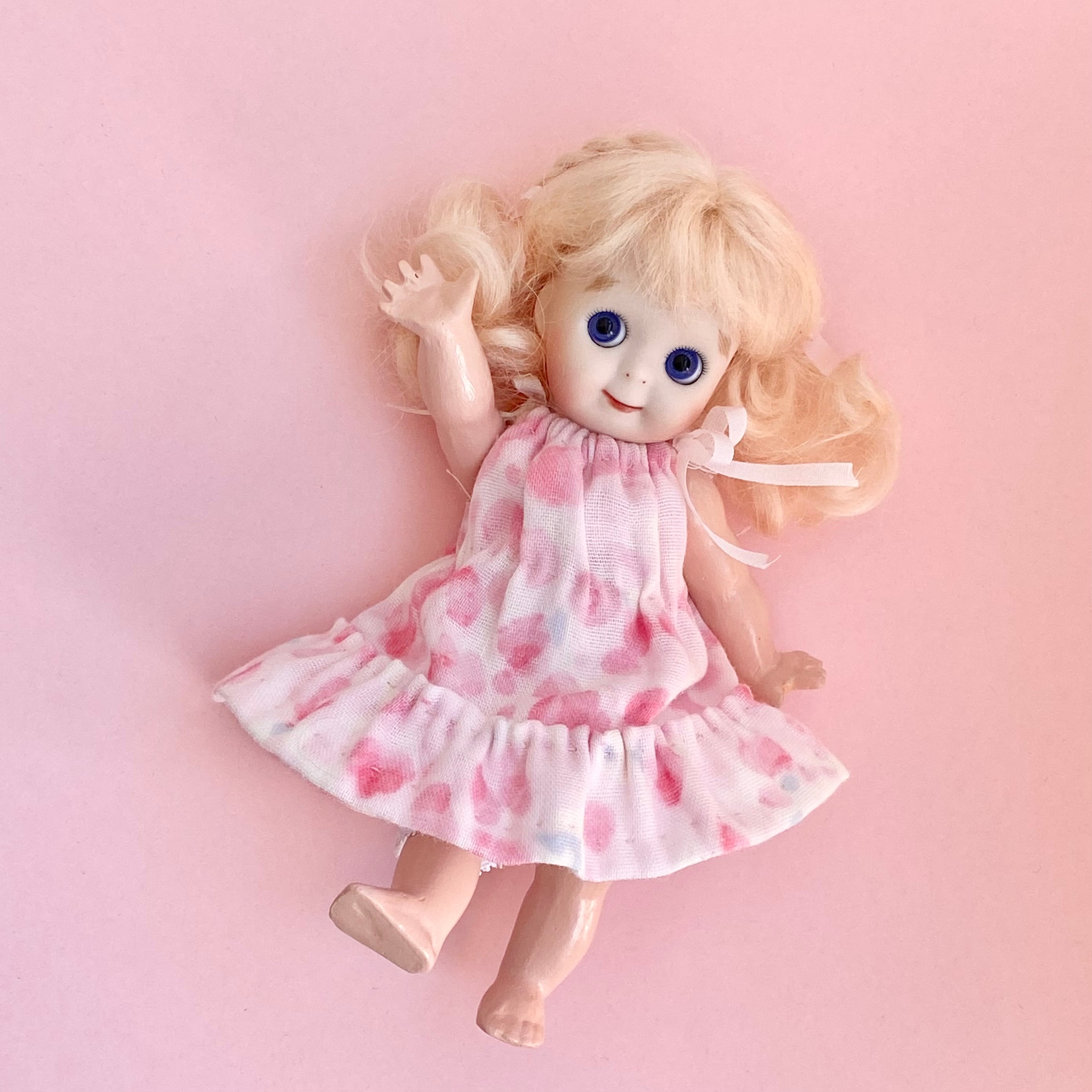 3hワークショップ】ケストナーグーグリー/約15cm/ビスクドール制作