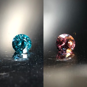 唯一無二の蒼色 0.17ct 天然 ベキリーブルー ガーネット（カラーチェンジガーネット）