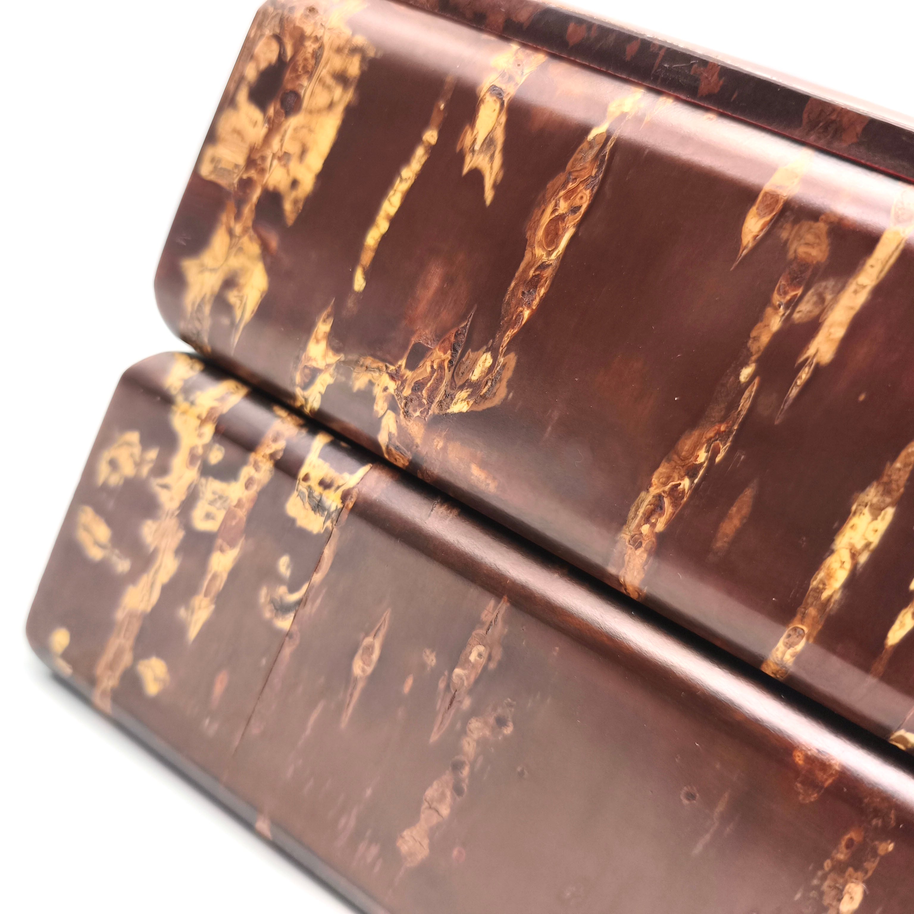 樺細工・桜皮・二段重箱・天然木・No.250917-15・梱包サイズ60