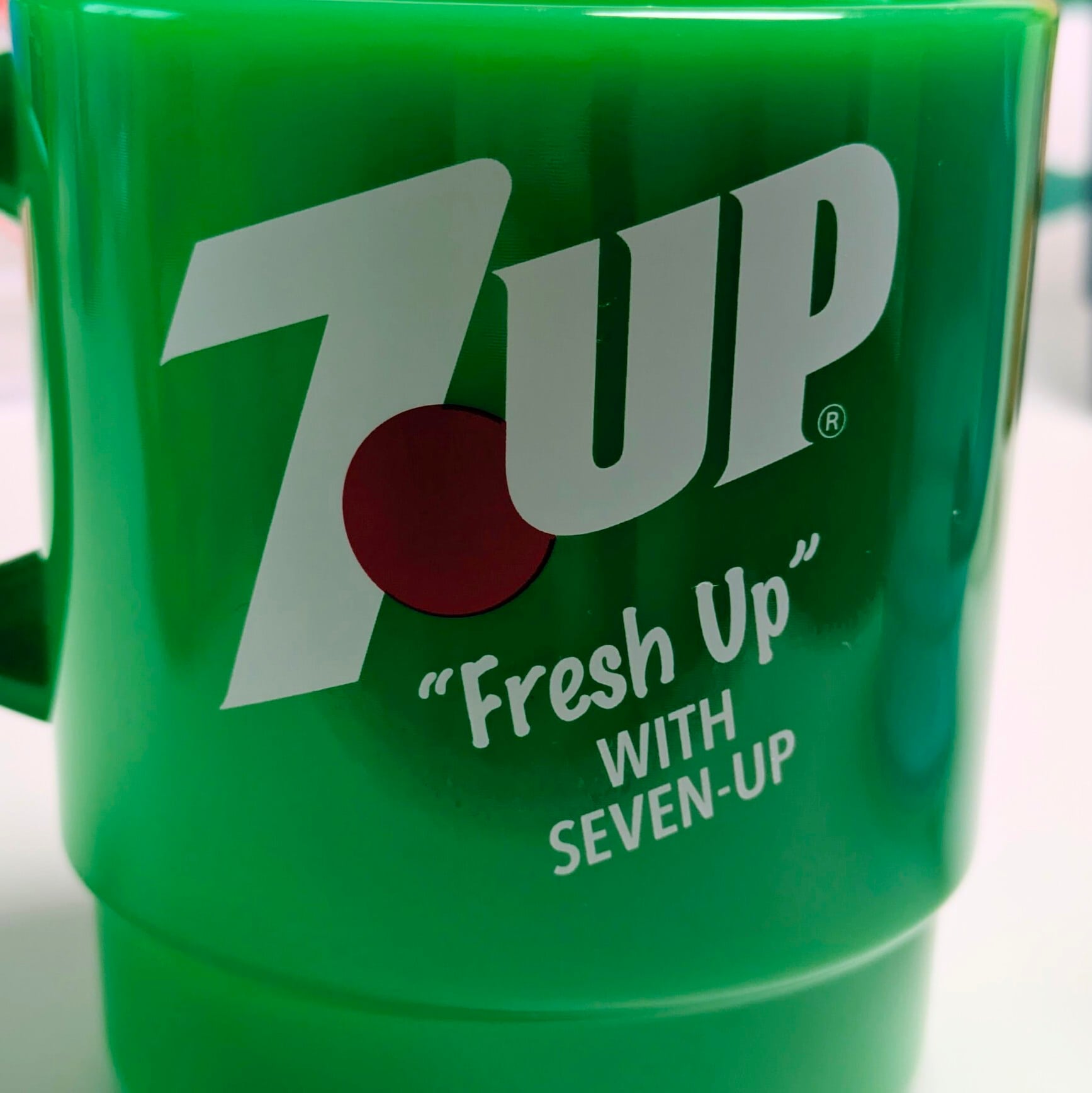 【 STACKING MUG / スタッキングマグ   積み重ねられるマグ  】 7UP ( セブンアップ )  〚アメリカン雑貨 アメトイ〛