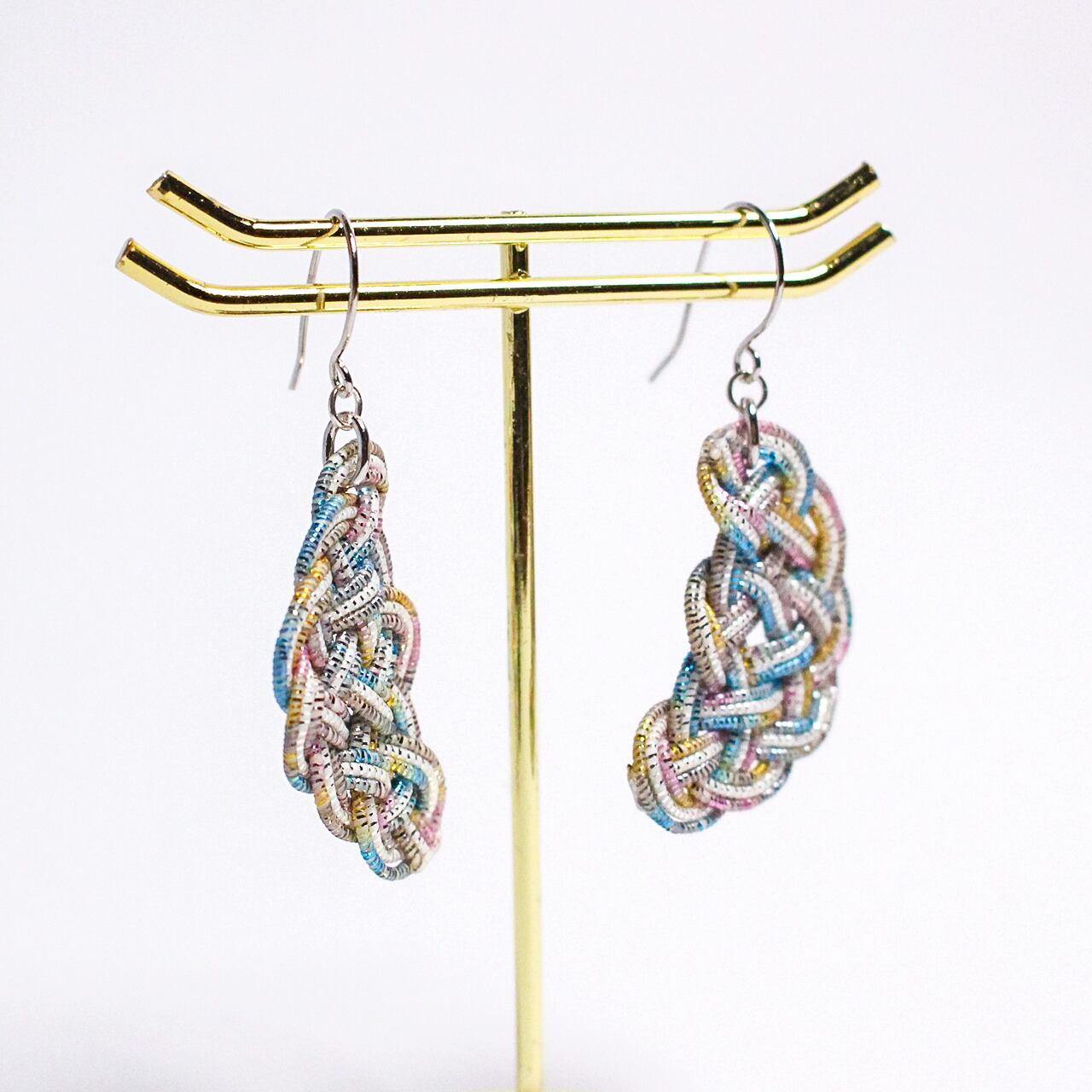 水引ピアス・イヤリング - IKI - レインボー | 紙単衣 - kamihitoe