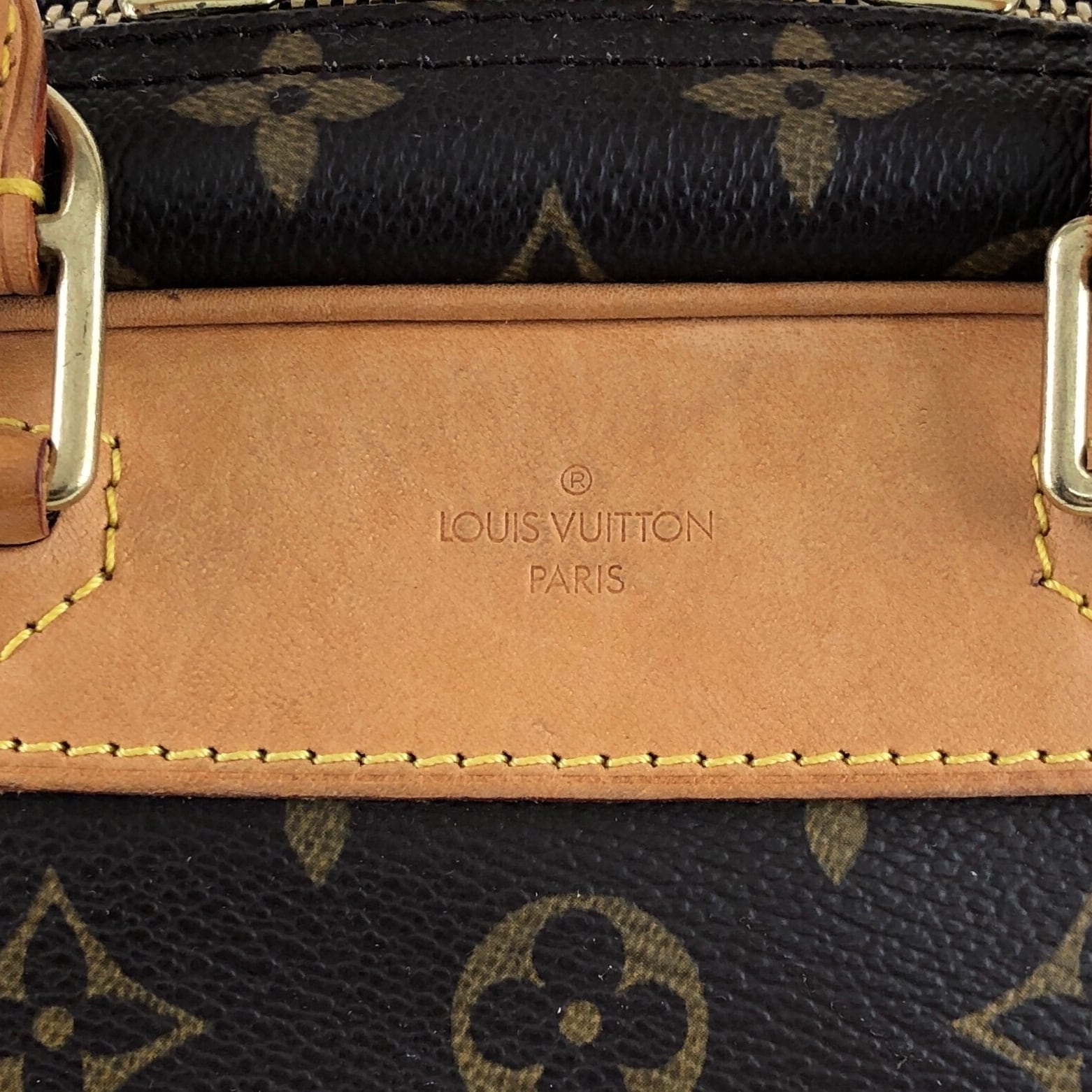 LOUIS VUITTON ルイヴィトン ハンドバッグ ブラウン PVC/レザー