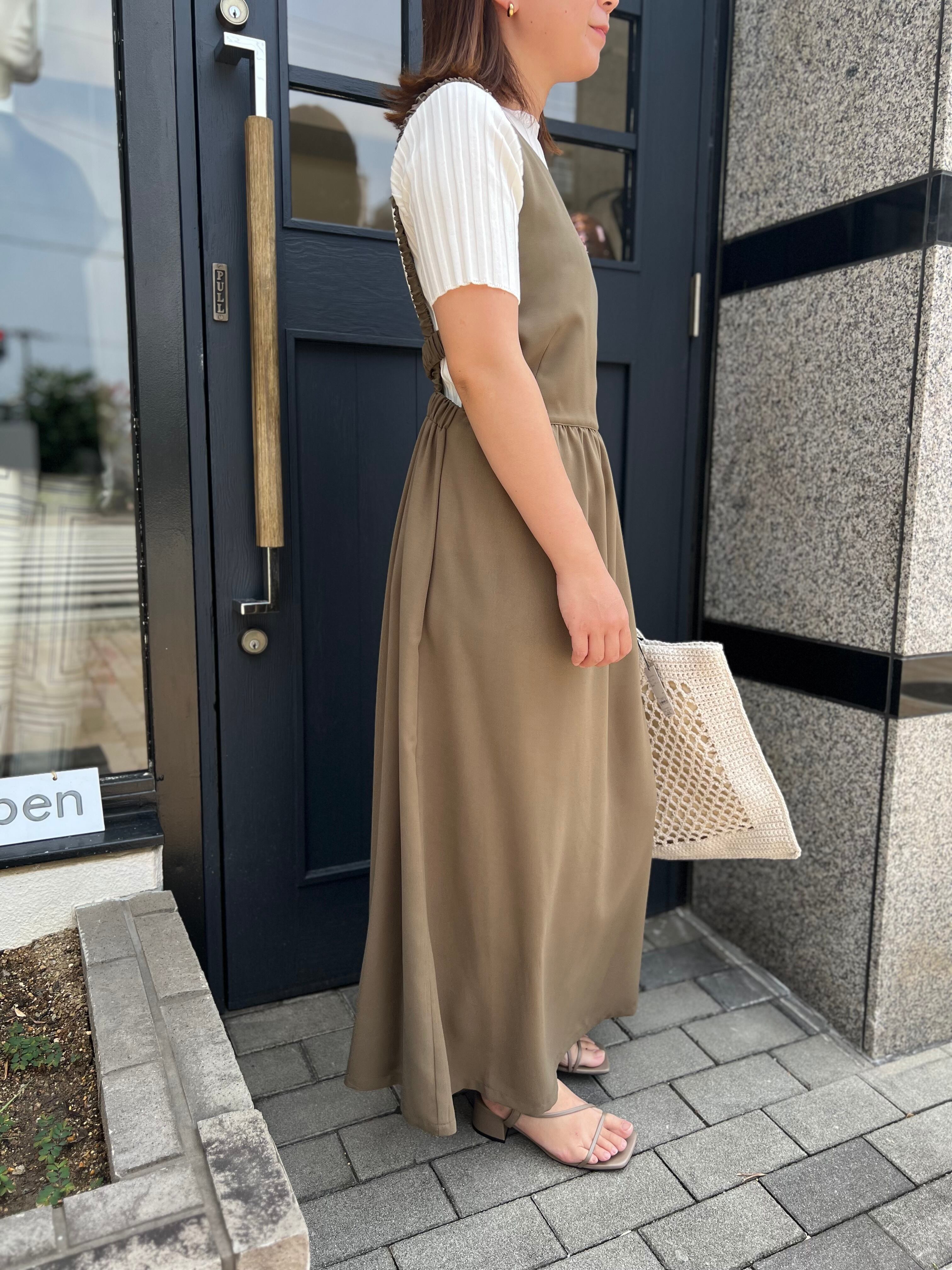 【PASSIONE】バックデザインジャンパースカート 516108