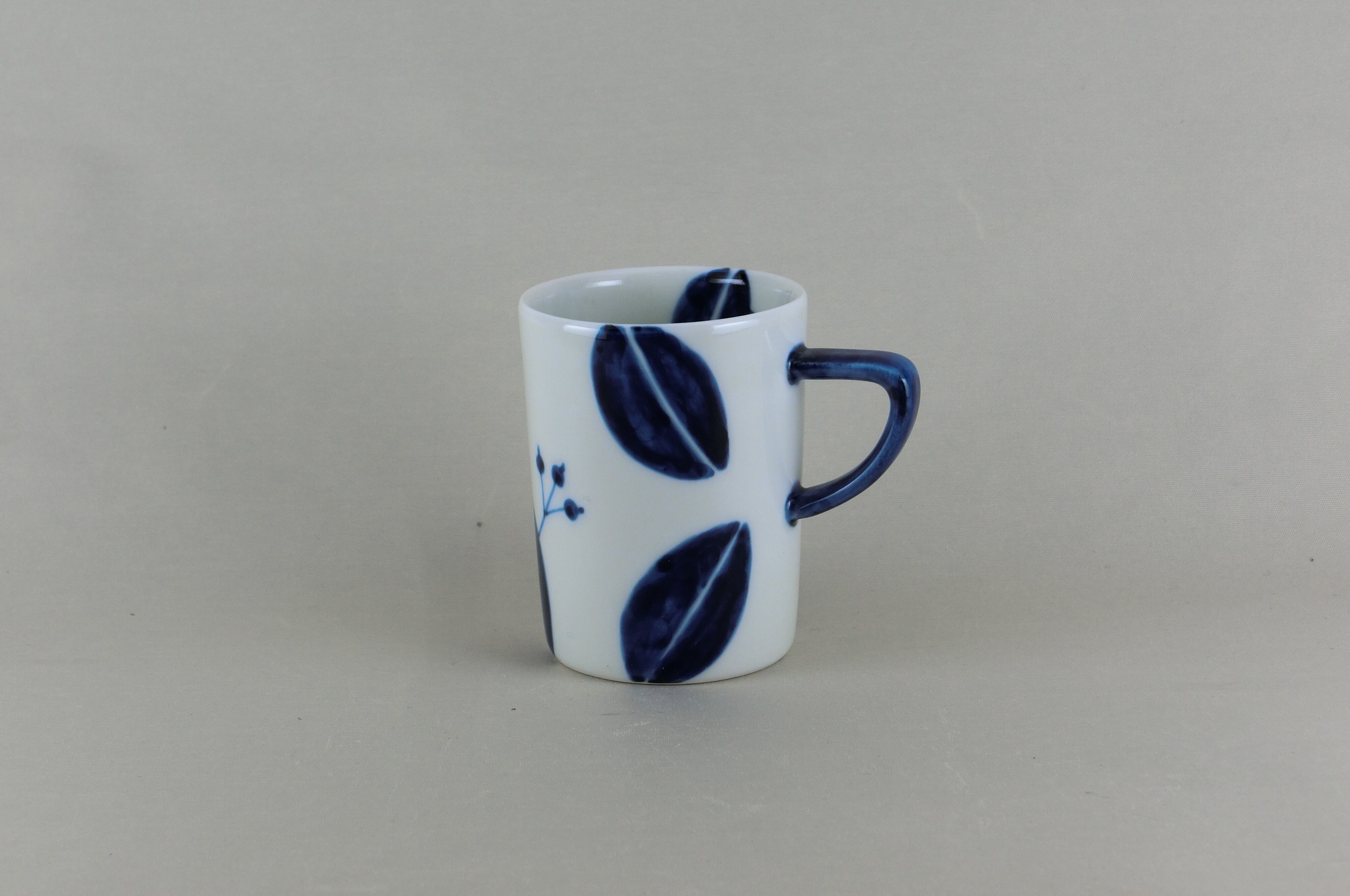 リーフシリーズ　ドラム型マグ　（青）