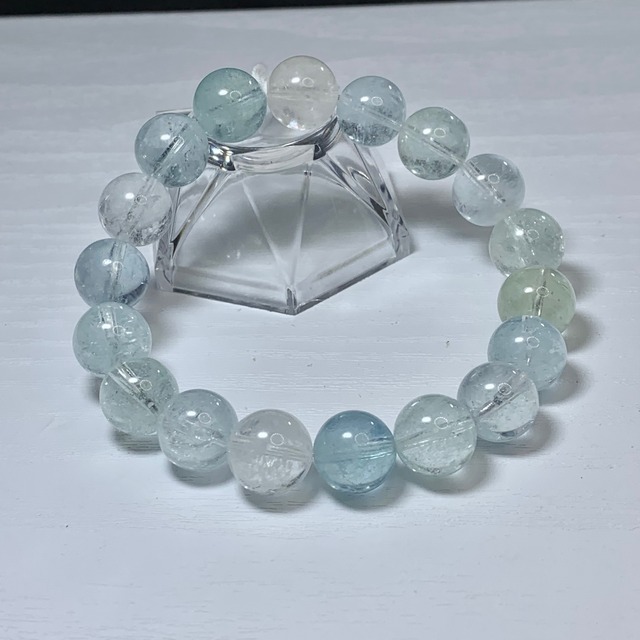 透明度抜群☆爽やか系ベリルミックス ブレスレット