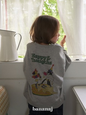 【Banana J】Happyスウェット メランジ 80〜110cm 241111