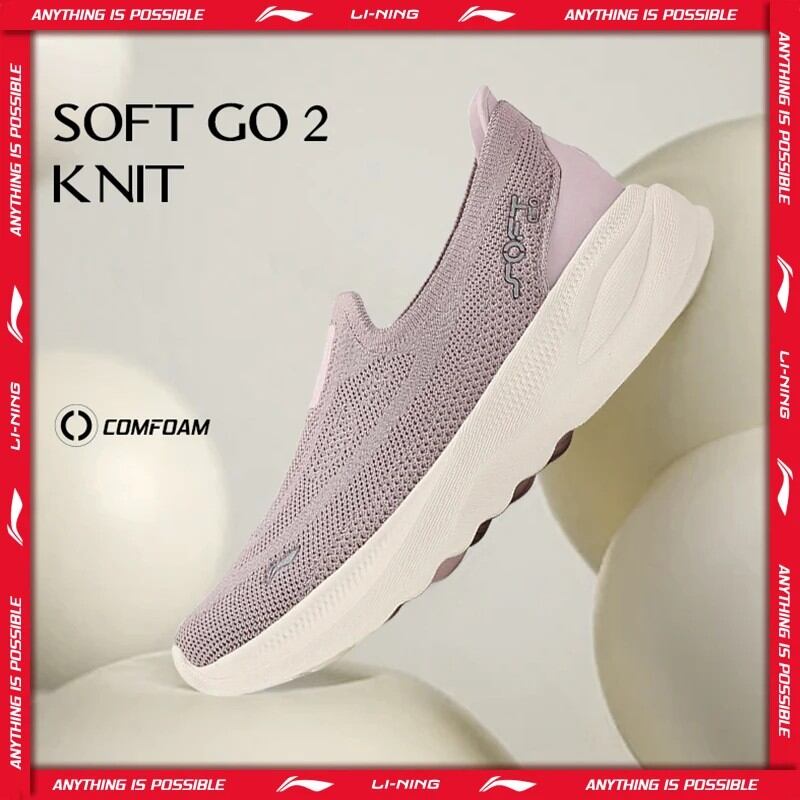 レディース SOFT GO 2 KNIT スリッポン カジュアル ウォーキング シューズ 通気性 クッション性 柔軟な裏地 快適なスニーカー AGLV018