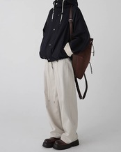 Wide straight cotton Pants T20250