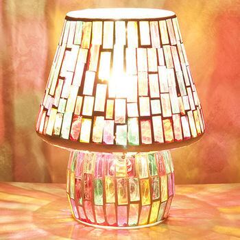 ヨーロピアン 北欧 ★ミルグラス ★モザイク テーブルランプ★ ヨーロピアン 北欧 ☆ミルグラス ☆モザイク テーブルランプ☆