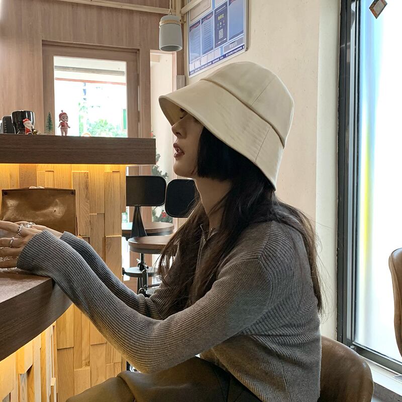 レディーススプリングサマーソリッド カラー コットン 帽子 春物 夏物 ソリッドカラー ブラック・アイド・ピーズ4056813223