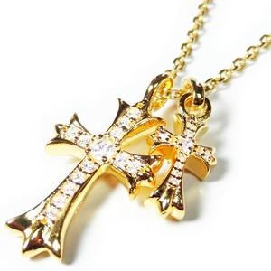 SSS-TOKYO SELECT / SILVER 925 CROSS NECKLACE(gold ver)