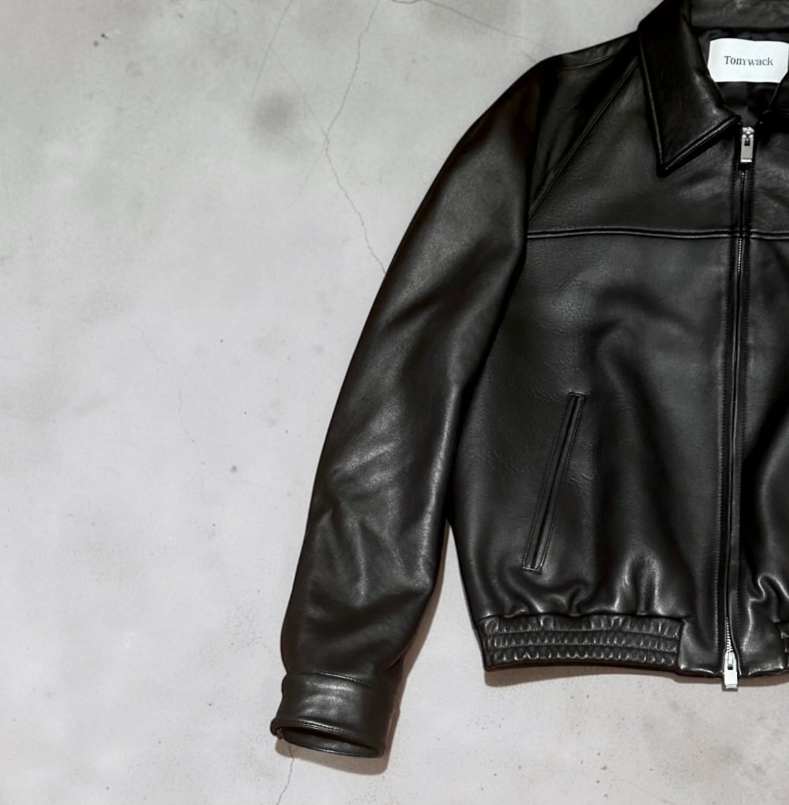 TonywacK  [VINTAGE LAMB LEATHER BOMBER JACKET]