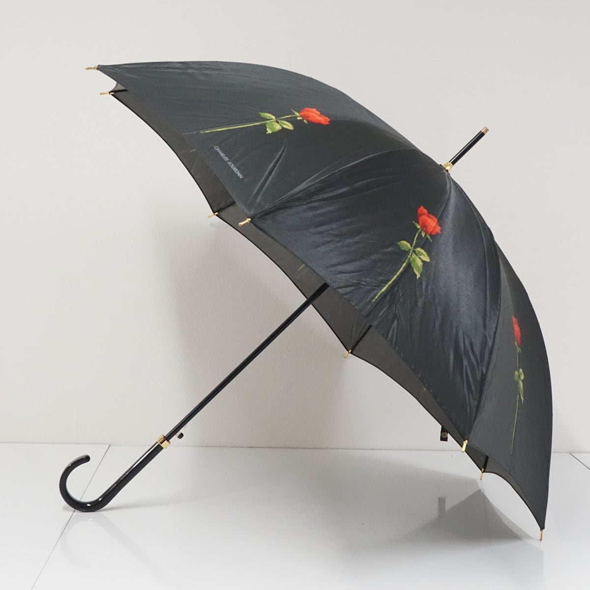 耐風傘 CHARLES JOURDAN シャルルジョルダン USED美品 ローズプリント
