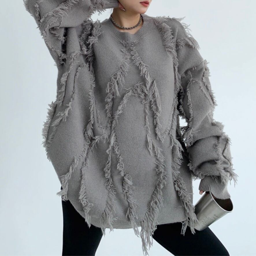 knit pullover / 2colors l0040