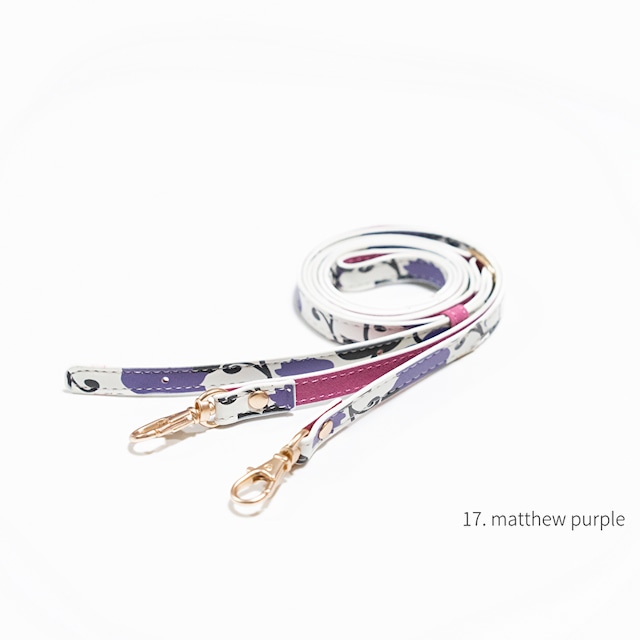 レザーショルダーストラップ  matthew purple