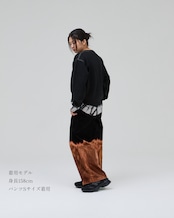 タイダイコーデュロイワイドパンツ ”裾に火がつく”