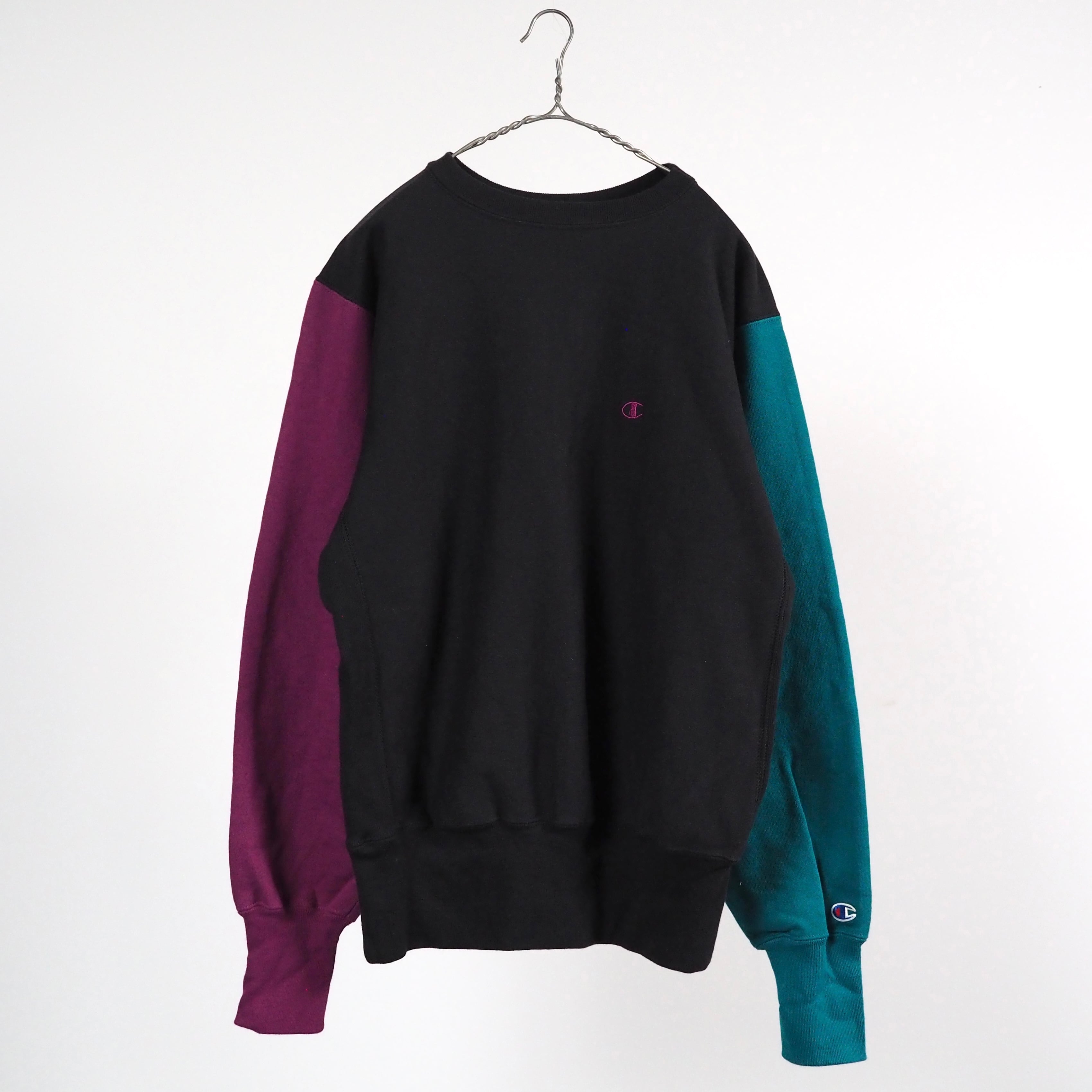 NOS?】90's Multi color Champion Reverse weave sweat L usa製 NOS?】90's Multi color Champion Reverse weave sweat L usa製