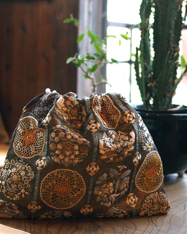 KINCHAKU BAG / 巾着 キンチャク 刺繍