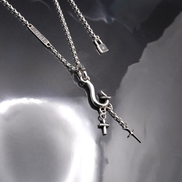 CURIOSITY HOOK #1 I.D. TAG NECKLACE / キュリオシティフック #1 I.D. タグ ネックレス