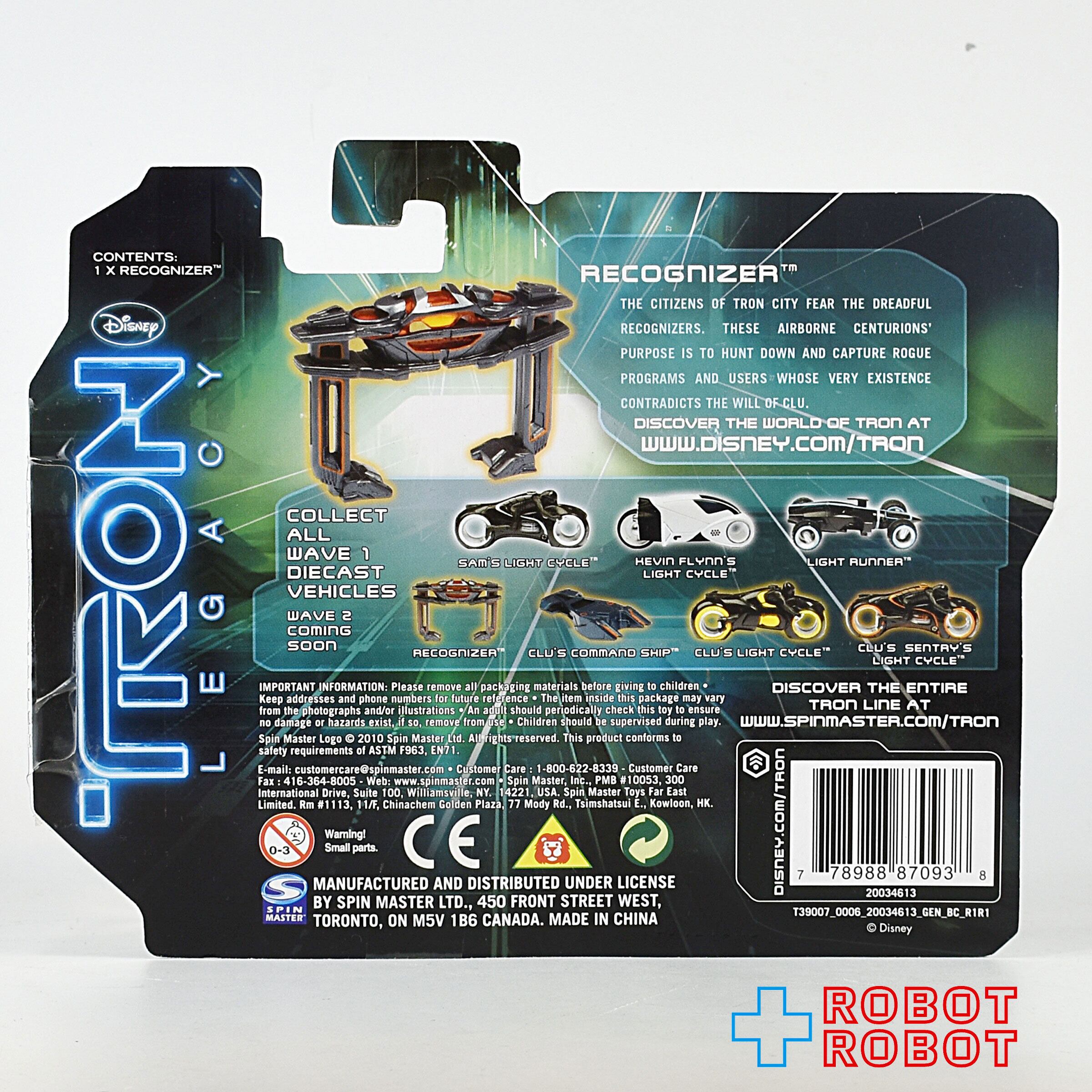 スピンマスター トロン レガシー レコグナイザー ダイキャストビークル