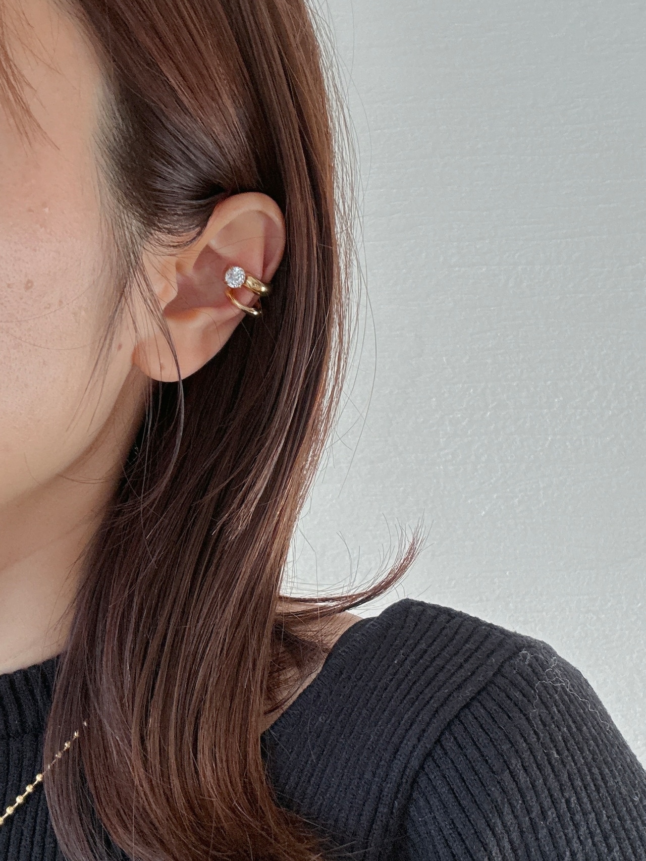 ワンストーンイヤクリップ