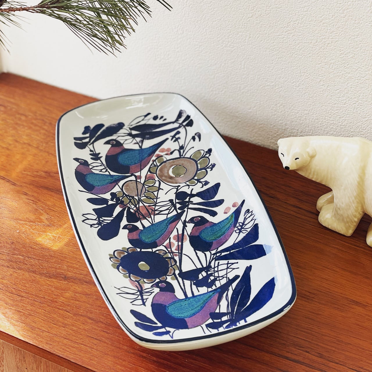 Royal Copenhagenロイヤルコペンハーゲン「TENERAテネラ」長皿 絵皿 
