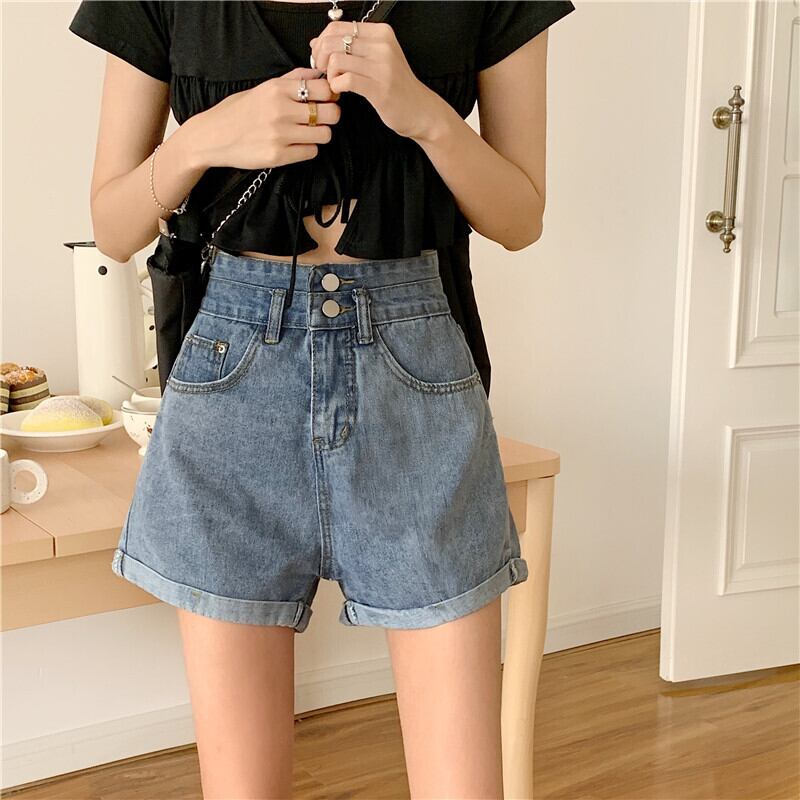 ショートパンツ サマー薄手ハイウェストワイドレッグ 夏物 ワイドパンツ 1号婦人58638123587