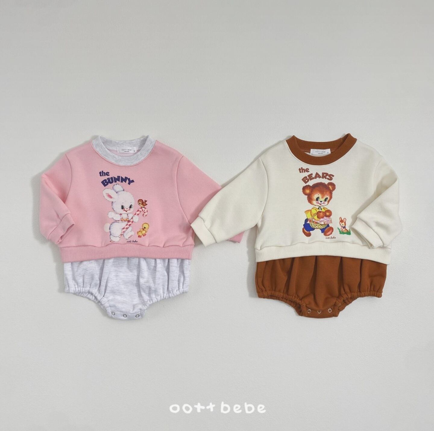 即納 oottbebe /bebe bear barney upper and lower garment