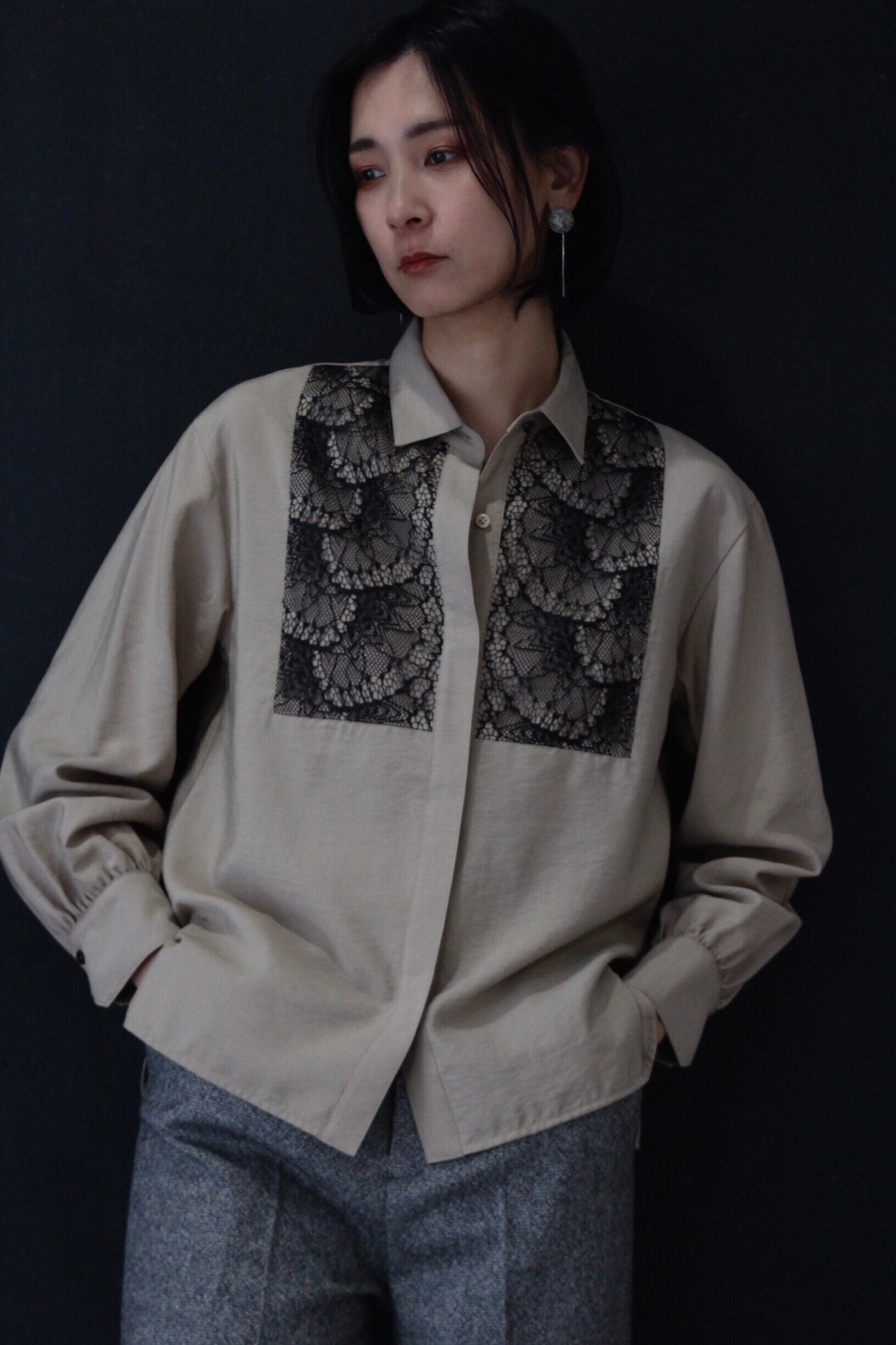 シャツ+ブラウス(長袖+七分) barohoma Izniktile race blouse barohoma Izniktile race blouse