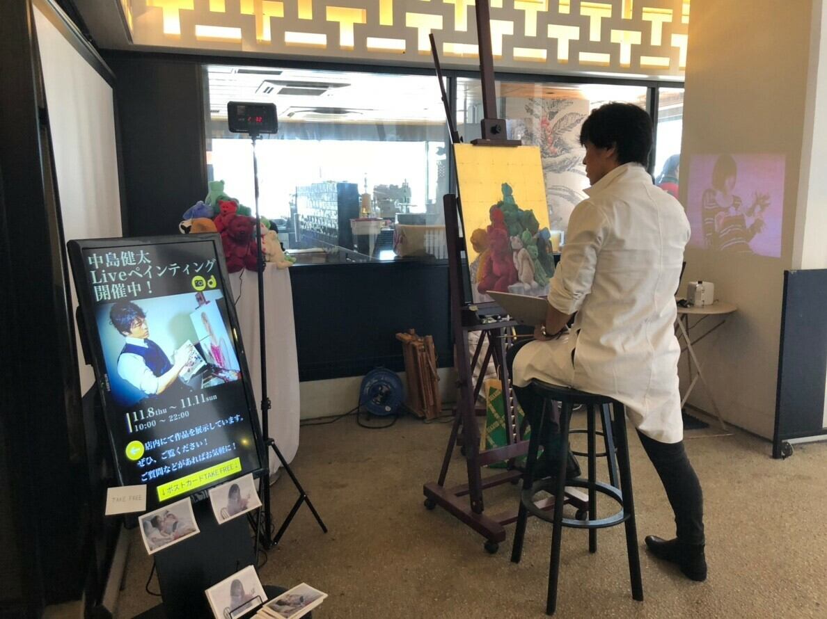 ライブペインティング作品『a present-ver.livepainting 銀』15号m