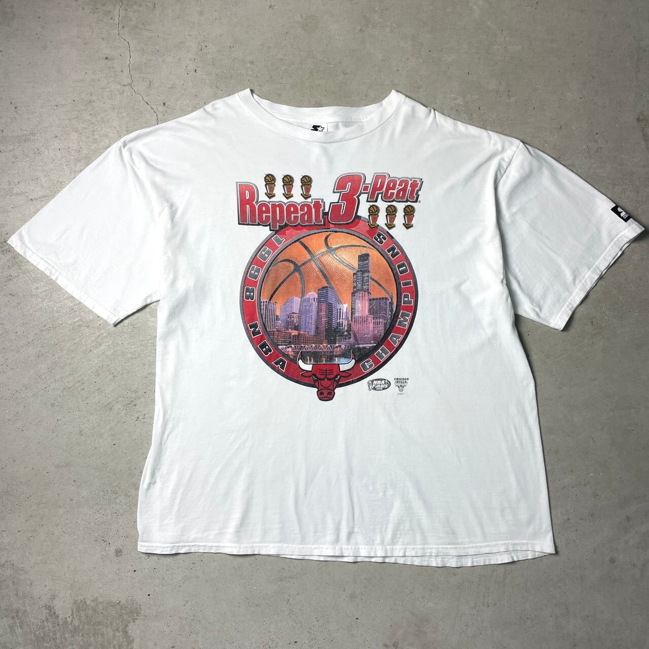 90s bulls ヘビーウェイト Tシャツ NBA 刺繍デカロゴ