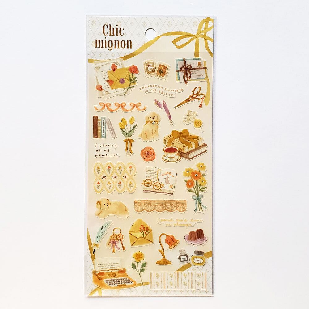 ミドリ アクセサリーシール 9枚セット 内藤ルネ、高橋真琴 昭和レトロ