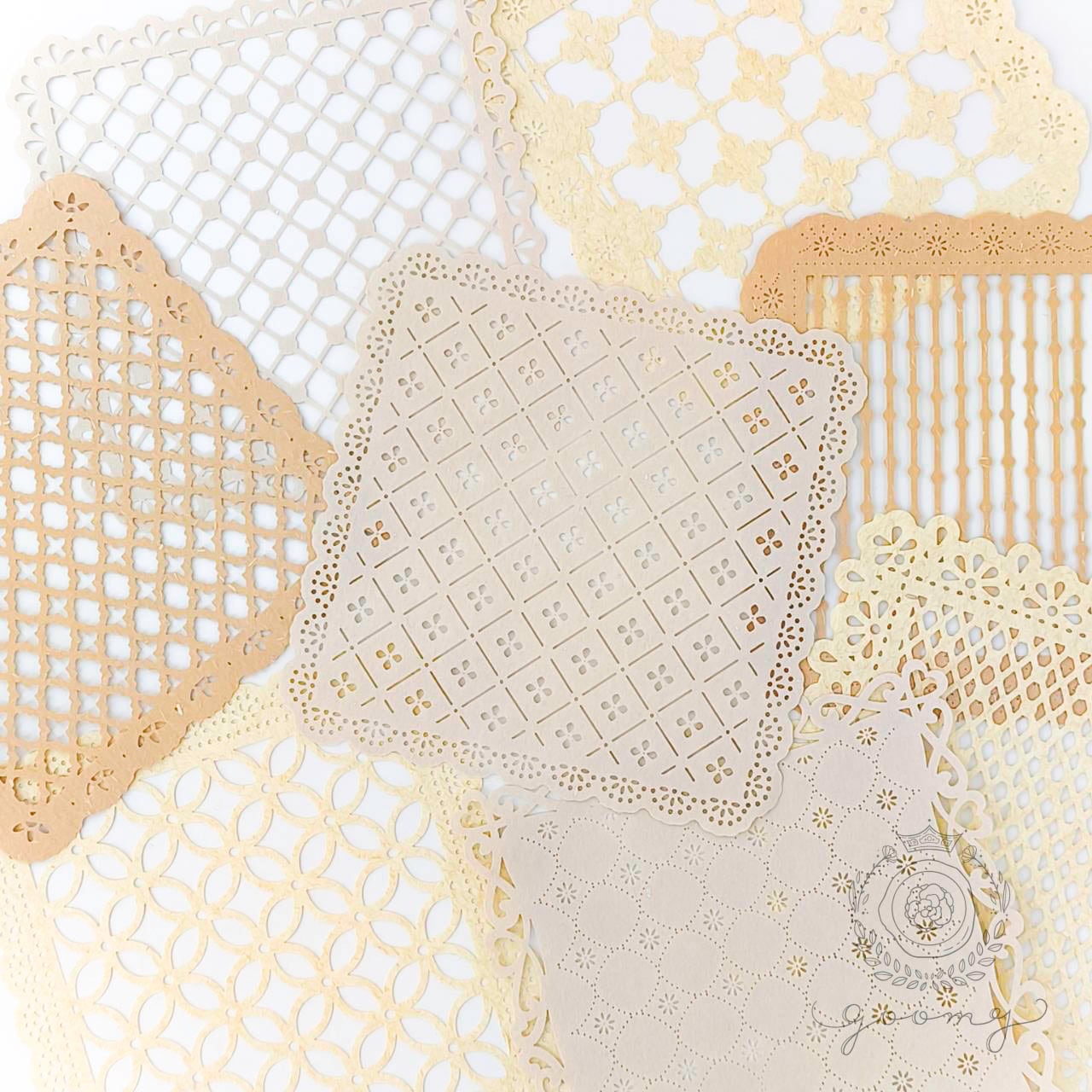 レースダイカットデザインペーパー SQUARE <P420> | goomy