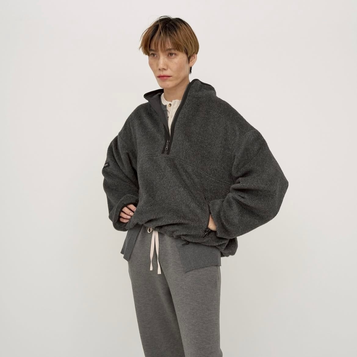 予約商品】YENN/シャギーハーフジップジャケット | 20ｰtwentyｰ