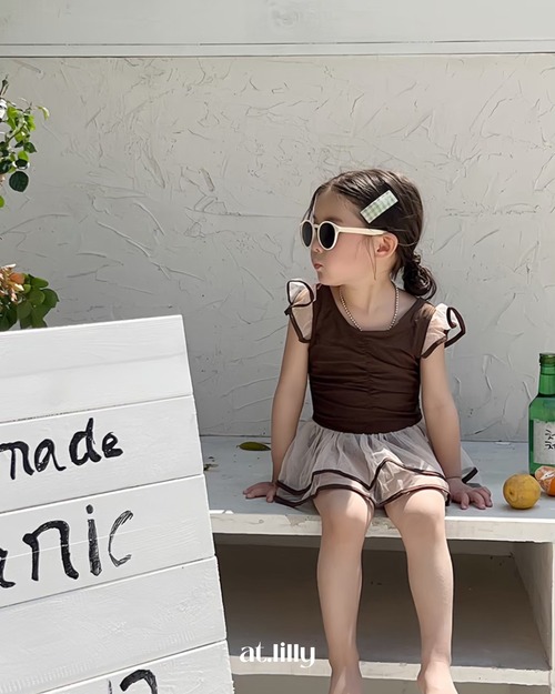 [at.lilly] ◾︎ coffee color swim suit