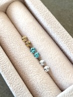 【2ピースペアでの販売】カラーレスジルコン ペア 3mm ベトナム産