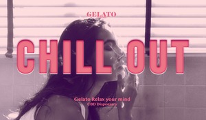 CHILL OUT  Gelatoオリジナルステッカー