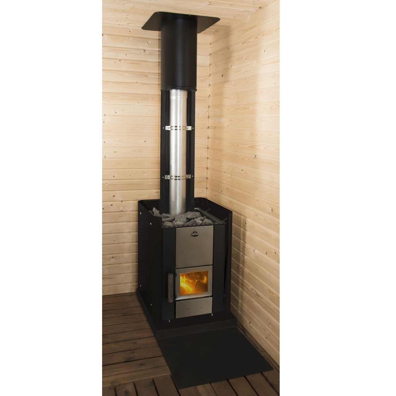 オプションパーツ】NARVI ナルヴィサウナ煙突キット※屋根貫通(小屋用