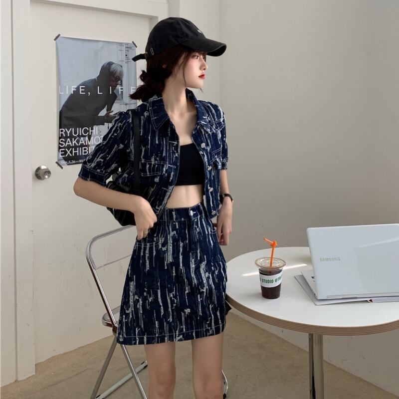 レッドサマージャケット スカート 夏物 1号婦人23066385888