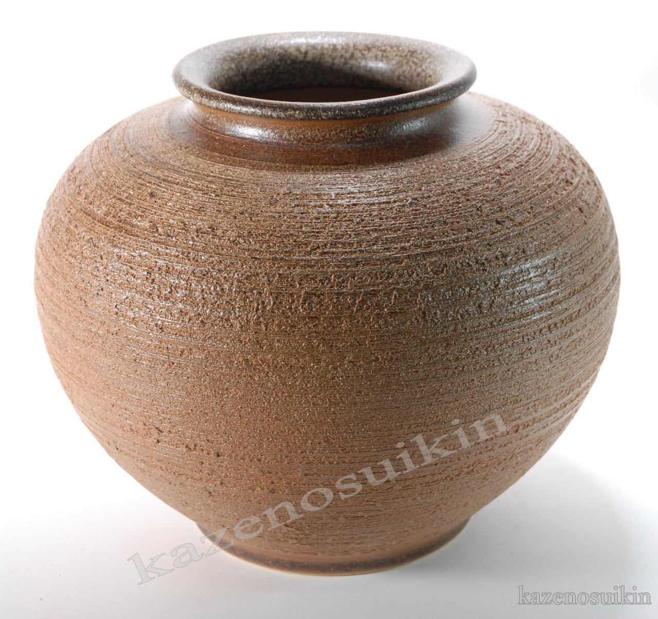 信楽焼陶器 花器 窯肌松皮富士口花瓶 16号 高さ49.0cm 7018-03