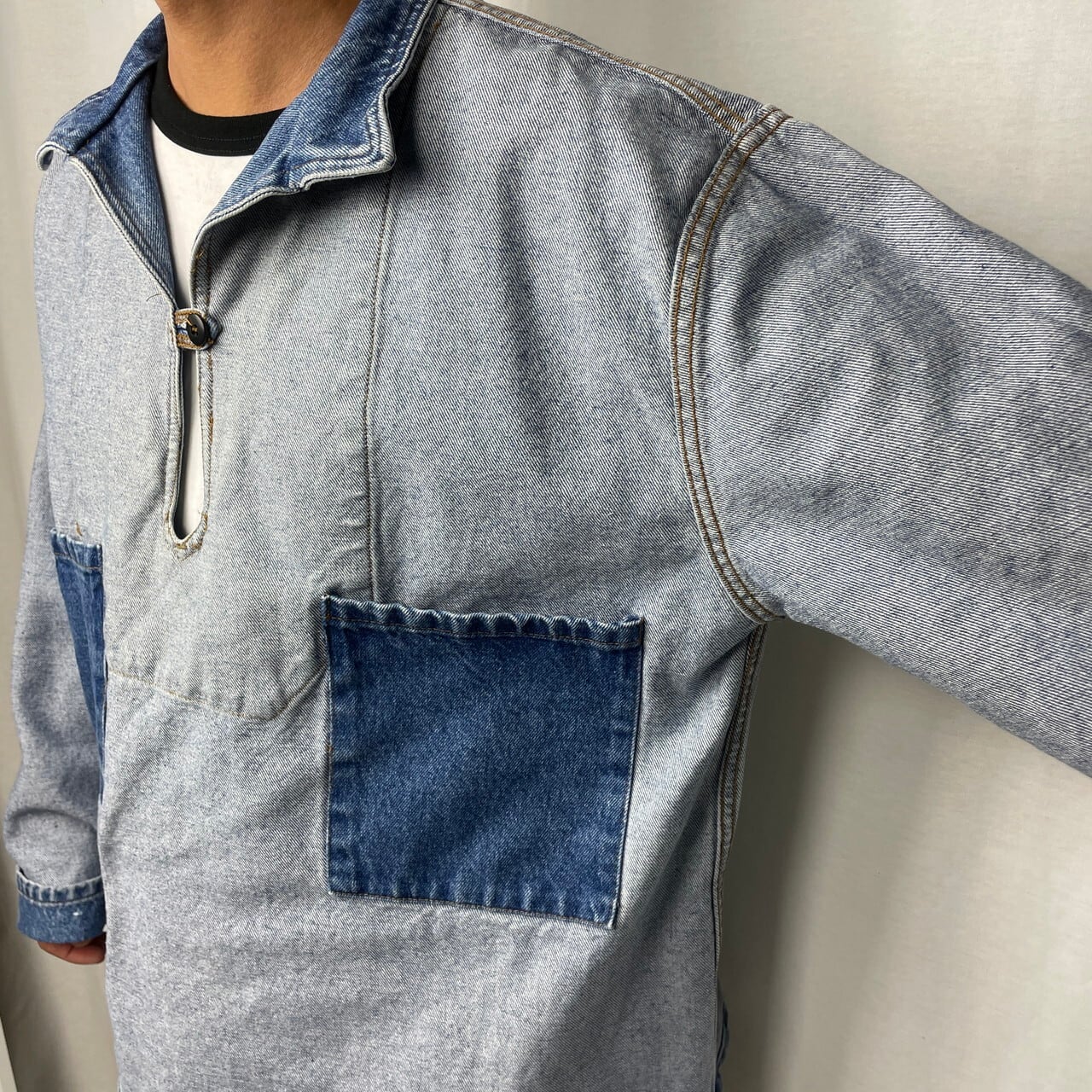 DAM'IS デニム フレンチフィッシャーマンスモック ユーロワーク