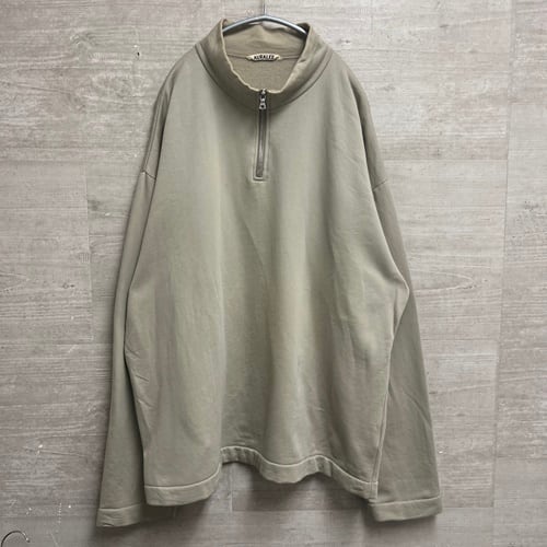 AURALEE / オーラリー | 2020AW | ELASTIC HIGH GAUGE SWEAT HALF ZIP P/O  ハーフジップ スウェットプルオーバー | 4 | ピンク | レディース