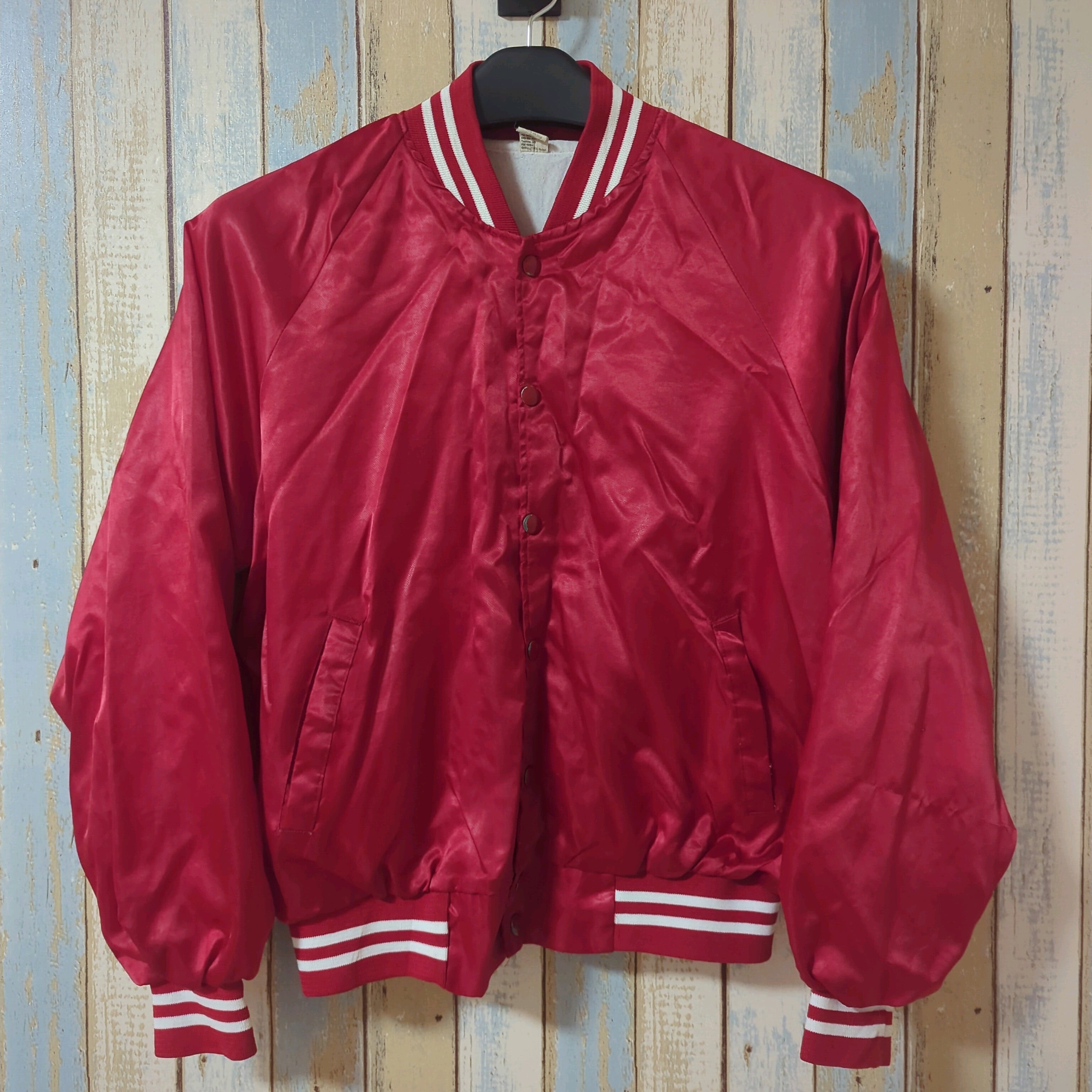 アメリカ製 赤 ナイロン コーチジャケット | Bikers Classic Rags