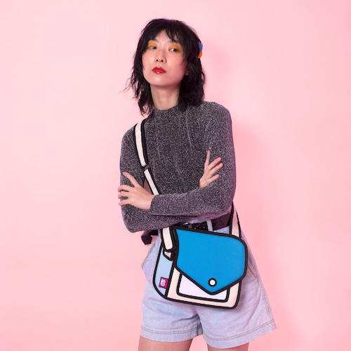 【Jump From Paper】JFP167 ショルダーバッグ（小）ブルー　Color Me In Collection / Junior Giggle Shoulder Bag 正規輸入品