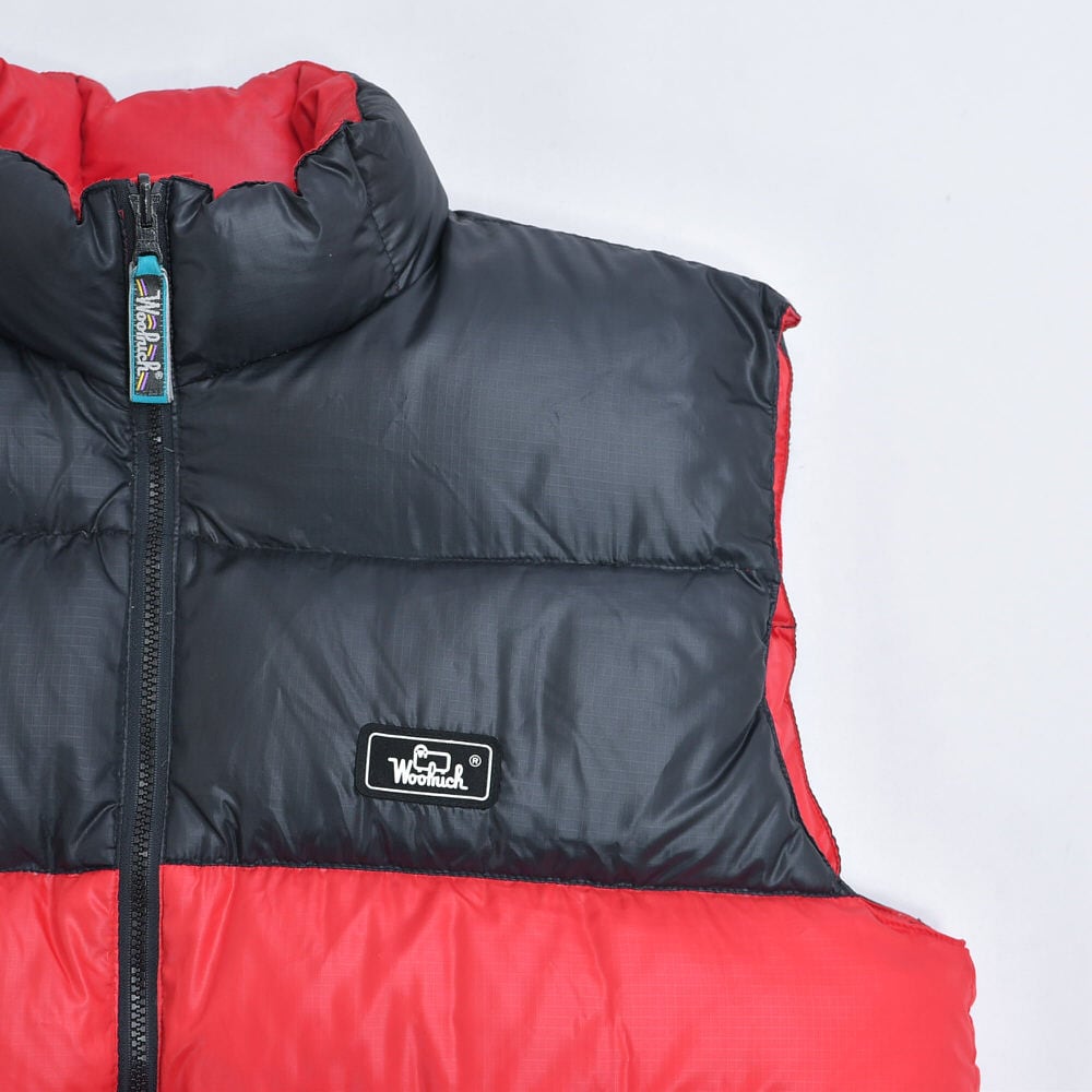 00s～ Woolrich ウールリッチ バイカラー デザイン ダウンベスト