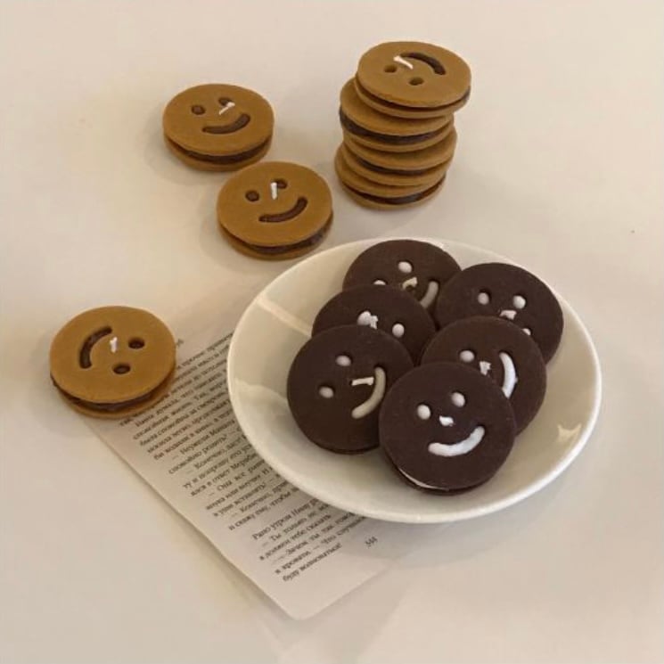 1+1】cookie candle / クッキー キャンドル スマイル アロマキャンドル