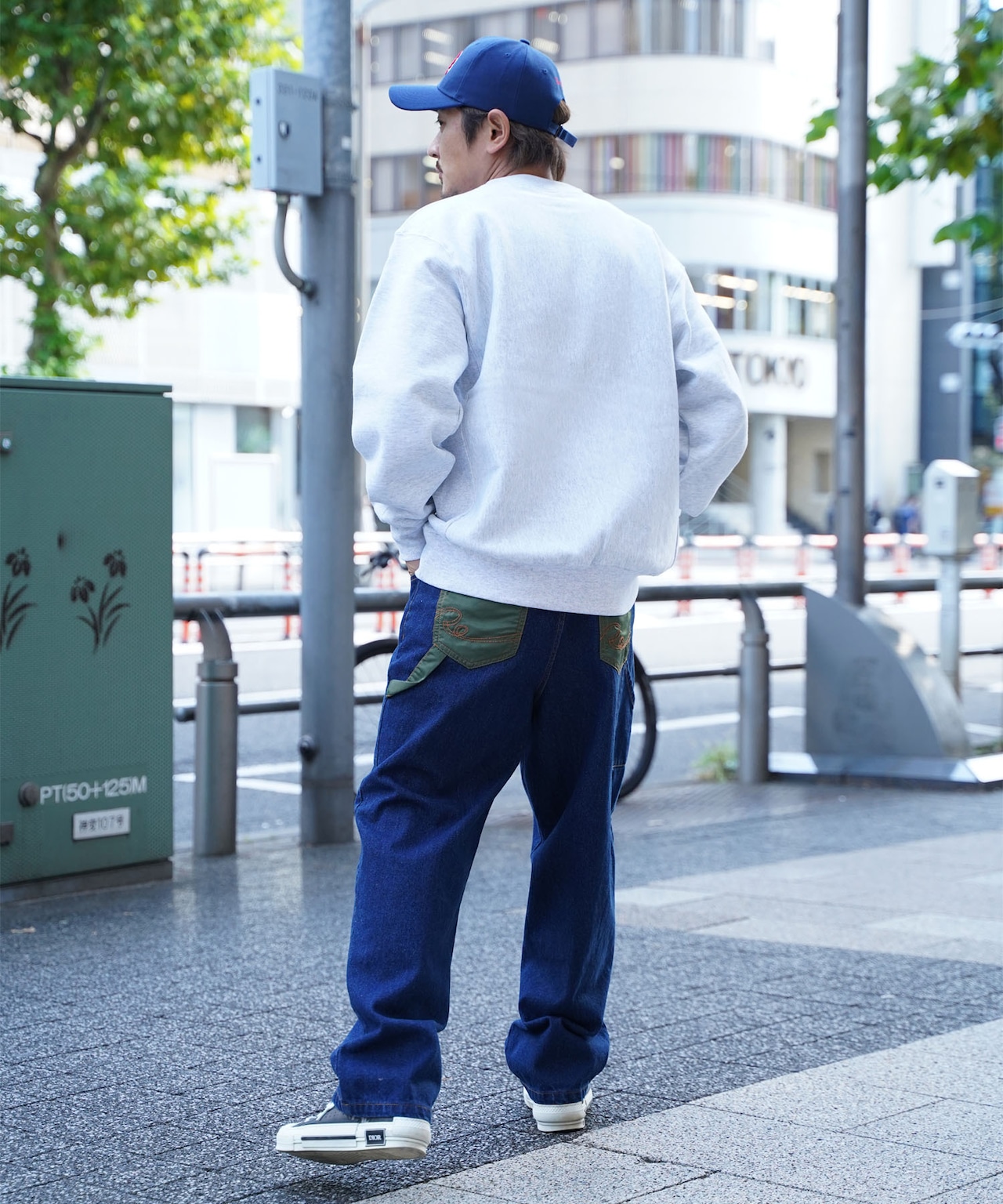 【#Re:room】NYRON SWITCHING PAINTER WIDE DENIM［REP231］