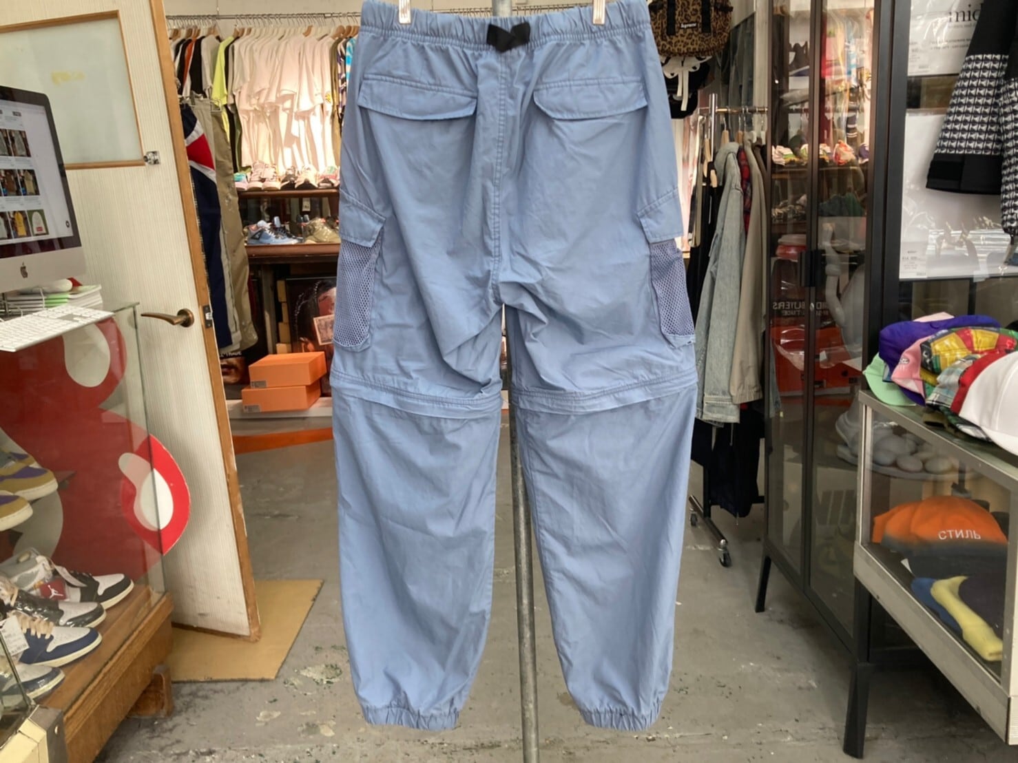 Supreme 21SS MESH POCKET BELTED CARGO PANT SLATE MEDIUM 63479 