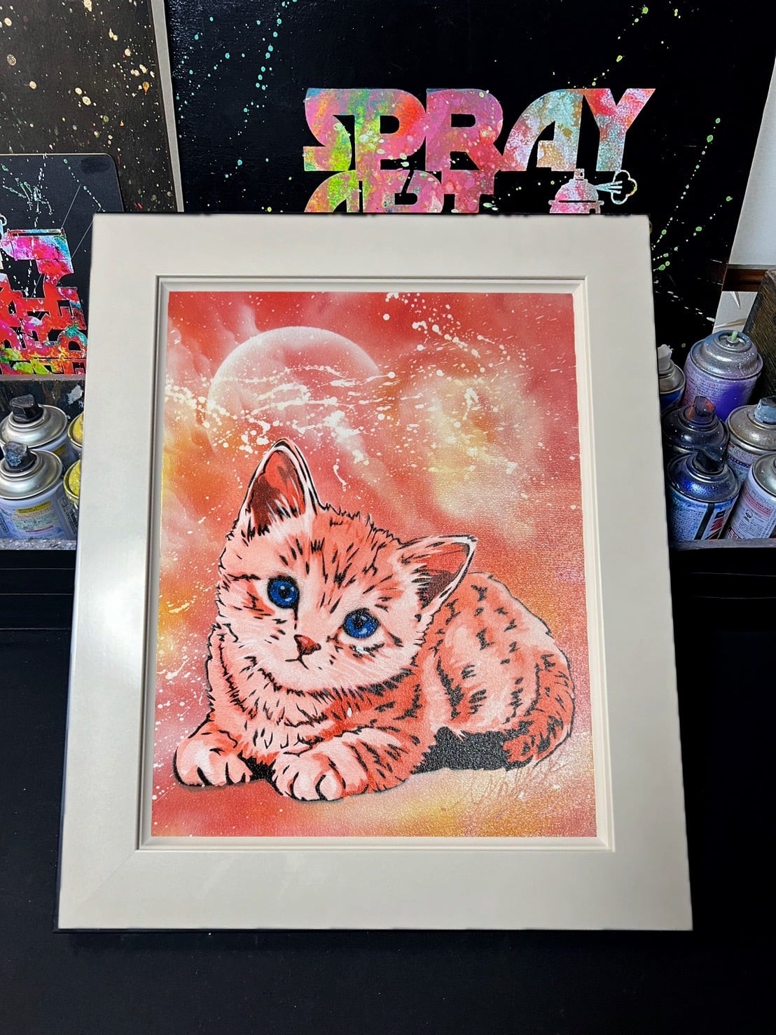 スプレーアートエデン　原画　海とイルカ　F6 キャンバス スプレーアートエデン 原画 海とイルカ F6 キャンバス gallery