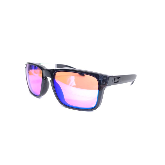 【OAKLEY Holbrook(A)カスタム】Prizmゴルフ　ポリッシュドブラック